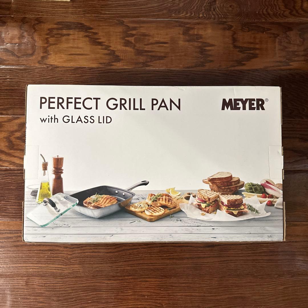 新品未使用品！！MEYER パーフェクトグリルパン ガラス蓋付き