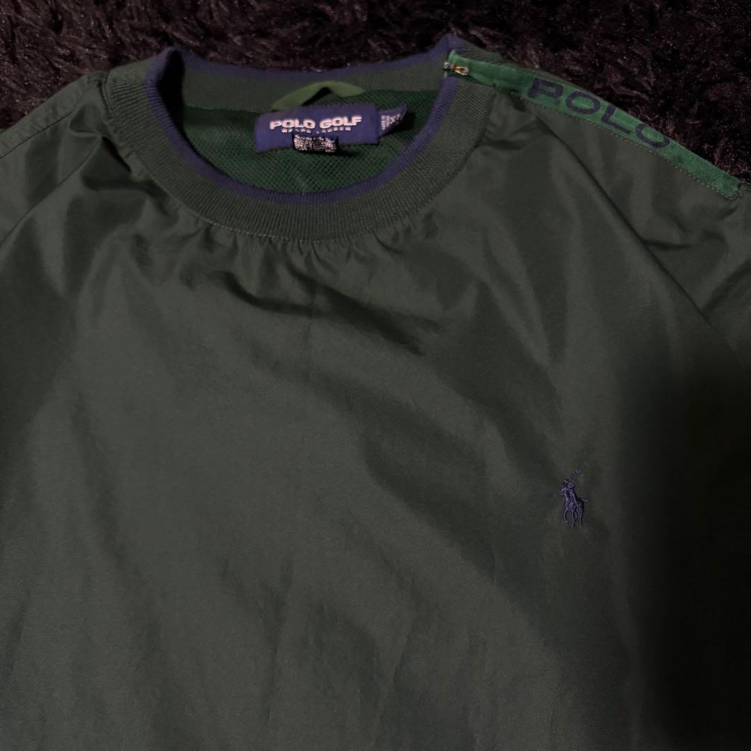 ケ*ク様 90s POLO GOLF ナイロンプルオーバー スヌード 古着