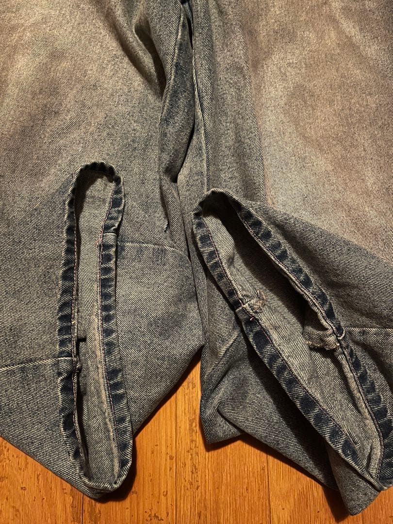 パンツ 9090 Ninety Girl Logo Buggy Denim Pants