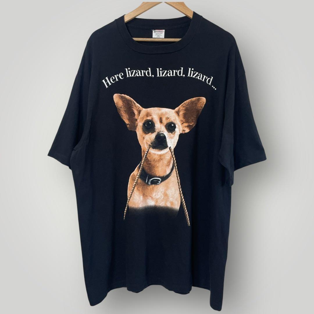 希少 90s タコベルチワワ 企業系プリント ゴジラ4XL相当ビックTシャツ