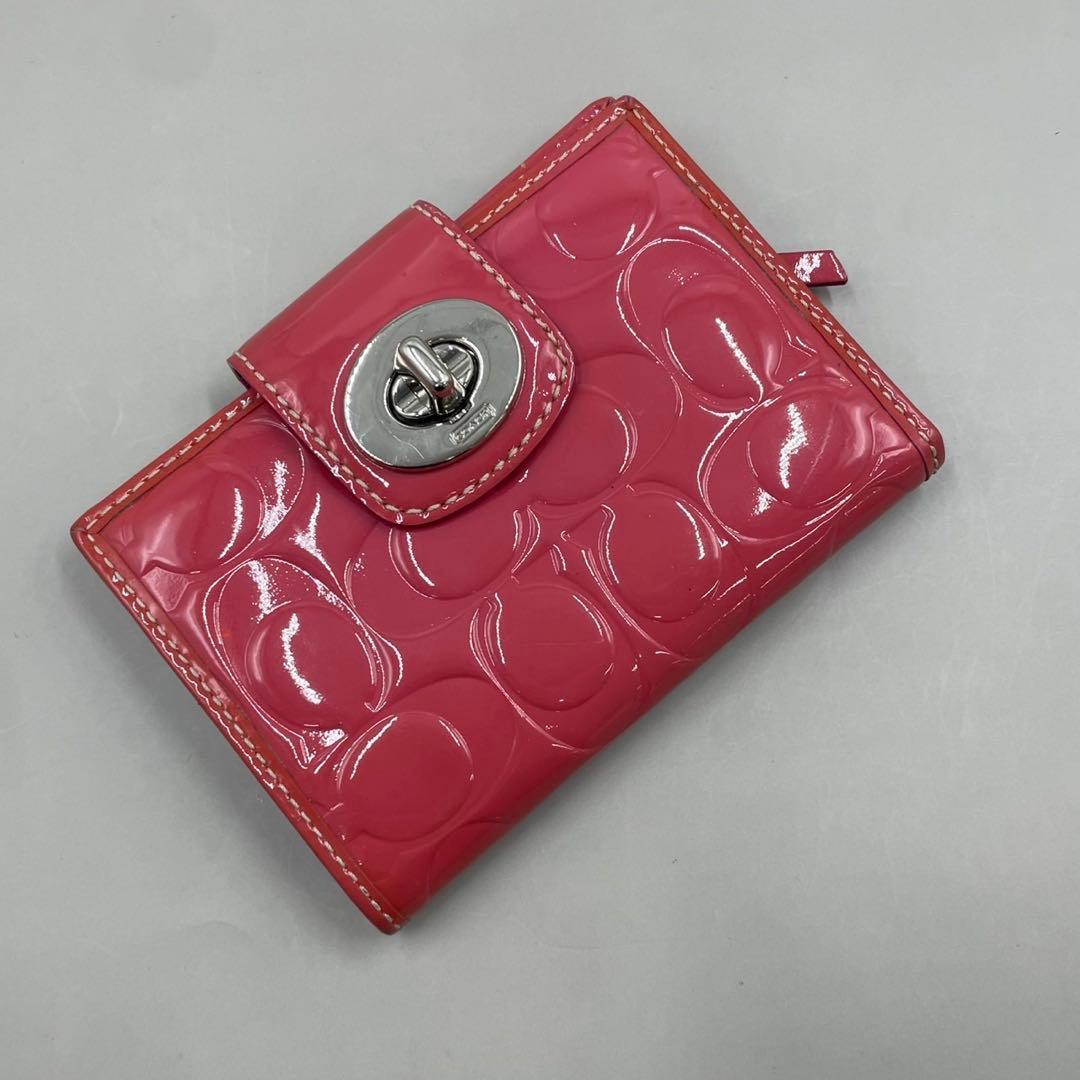 小物 Coach Signature Turnlock Bifold Wallet
