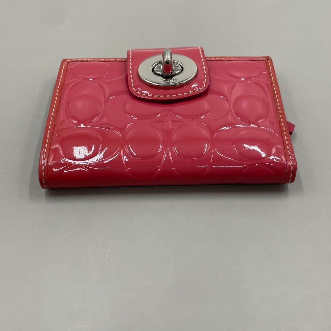 小物 Coach Signature Turnlock Bifold Wallet