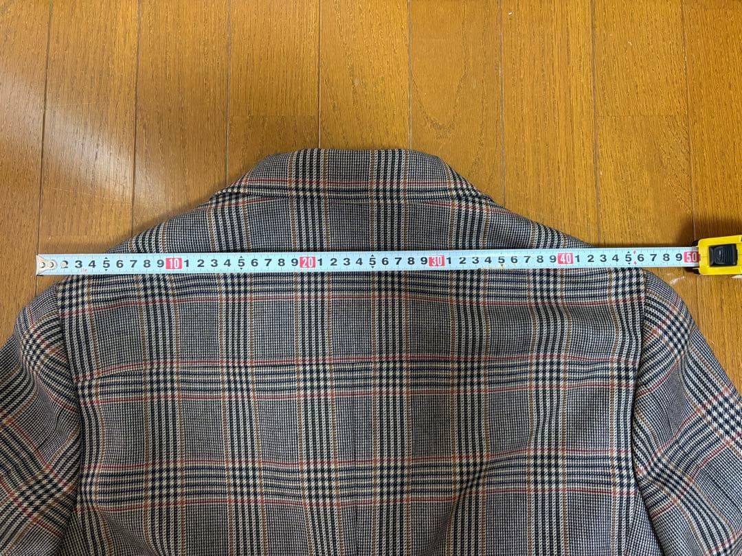 トゥモローランドジャケットDORMEUIL生地 チェック柄テーラードジャケット