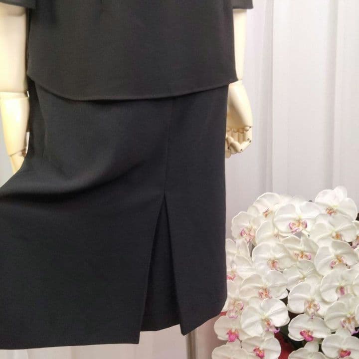 【新品未使用】7号　春秋　大人気 　ゆったり　東京ソワール　礼服　ワンピース