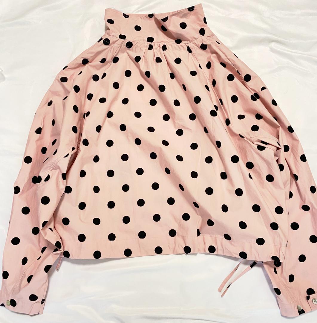 完売品 ZARA ドットプリントジャケット ライトピンク XL 水玉