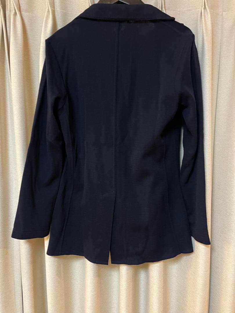 LARDINI ネイビー ニットジャケット