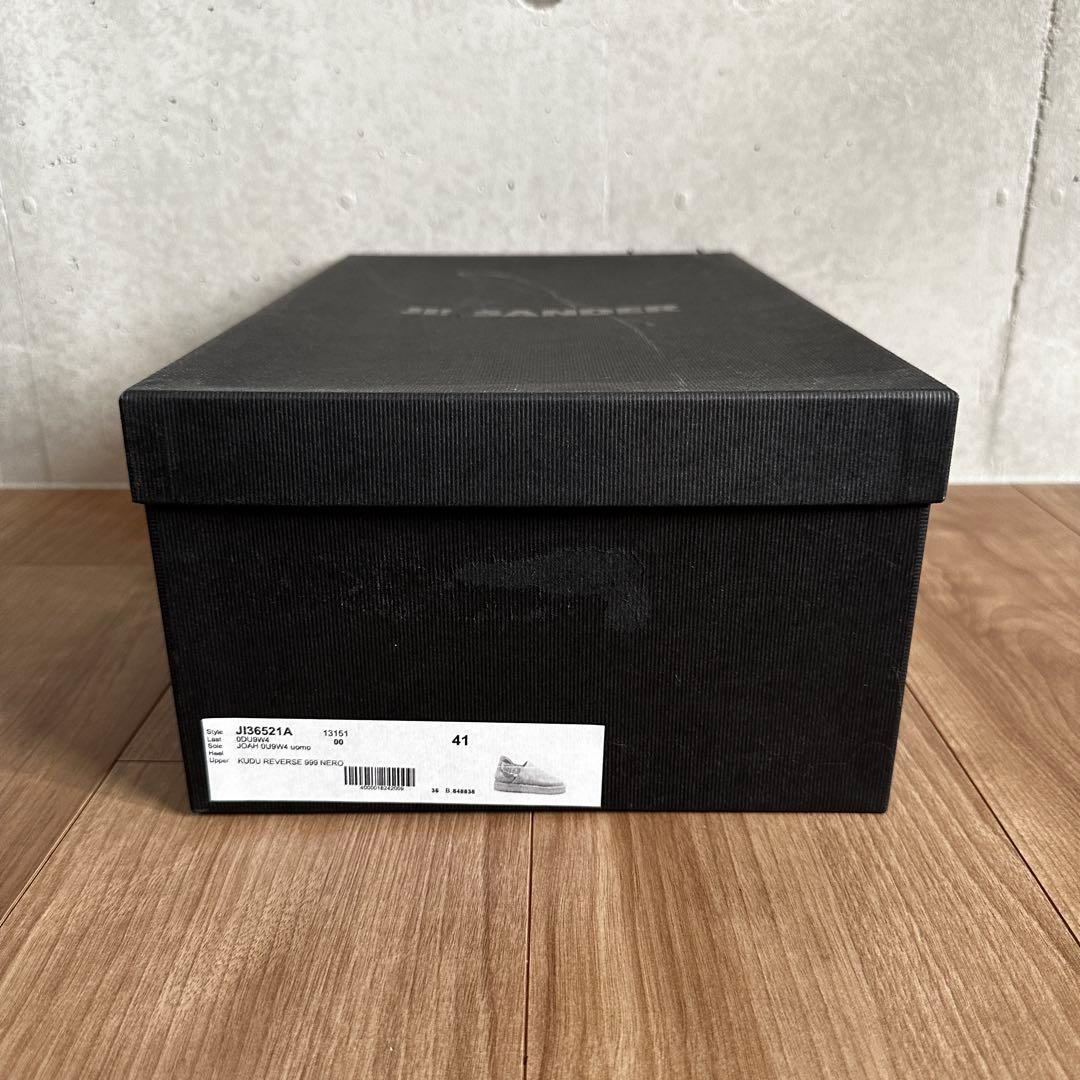 JIL SANDER スエードサンダル バックル ブラック 41