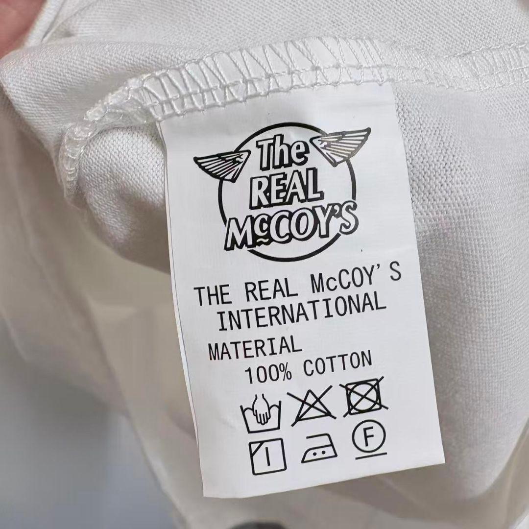 ◈ THE REAL McCOY'S / ロゴTシャツ White 38【新品】