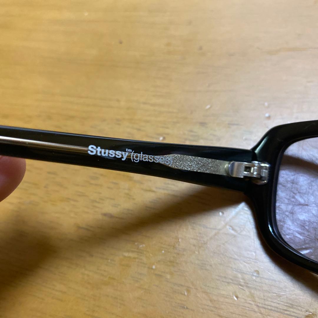 Stussy ブラックサングラス ブライアン　ケース付き　度数変更レンズ付き