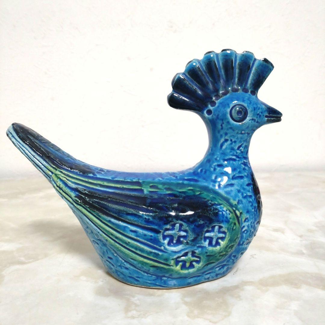 未使用品 BITOSSI社製 イタリア リミニブルー 鳥 FLAVIA 置物3