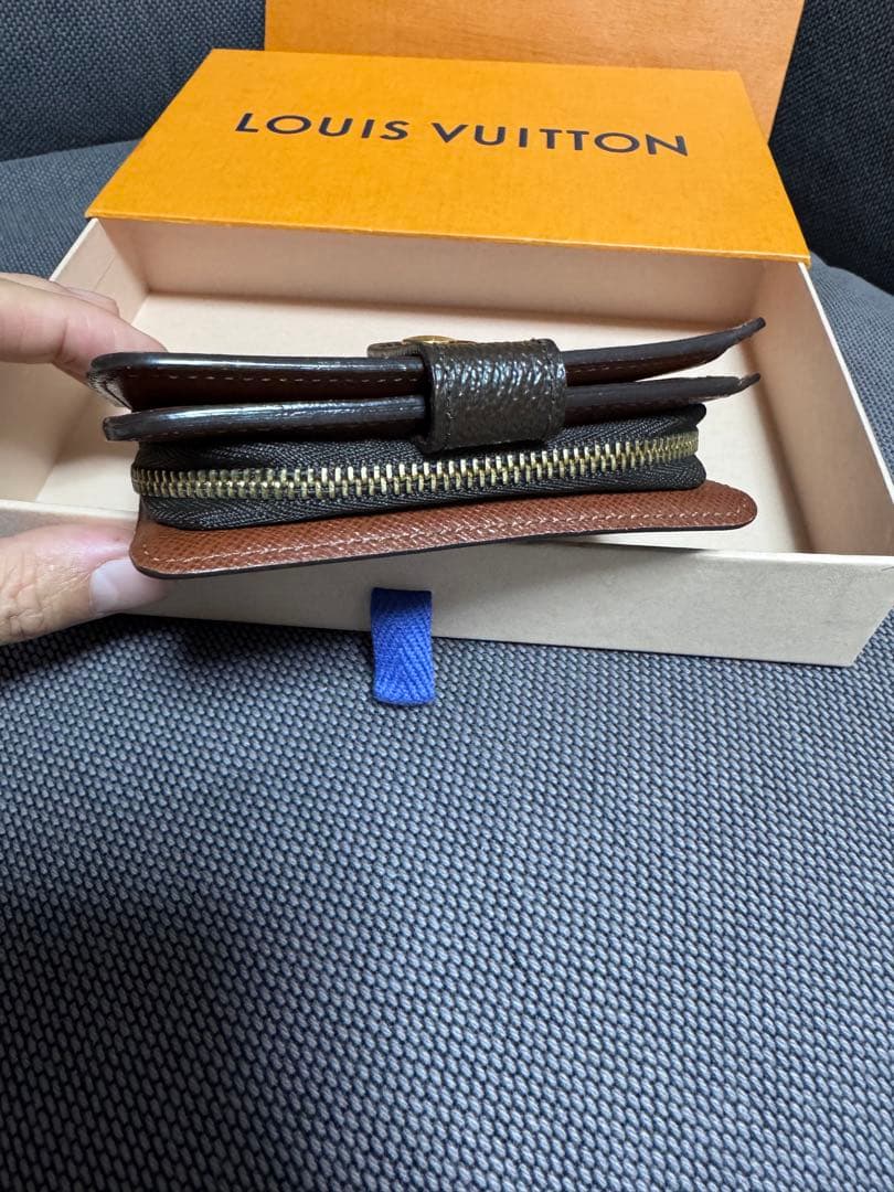 極美品　正規品　ルイヴィトン　コンパクトジップ　折財布　モノグラム