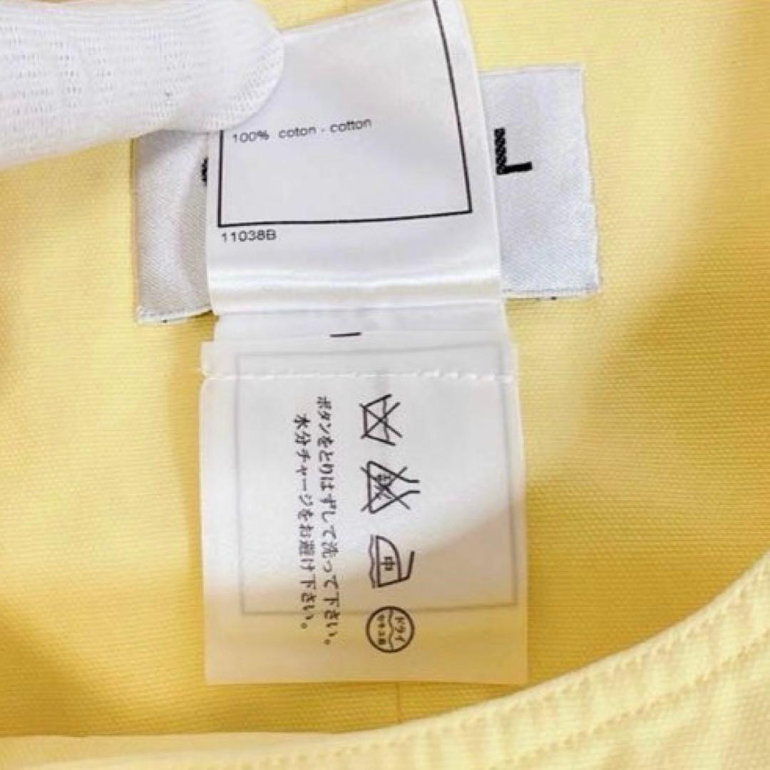 CHANEL シャネル　ワンピース　ノースリーブ　デニム　イエロー　Lサイズ