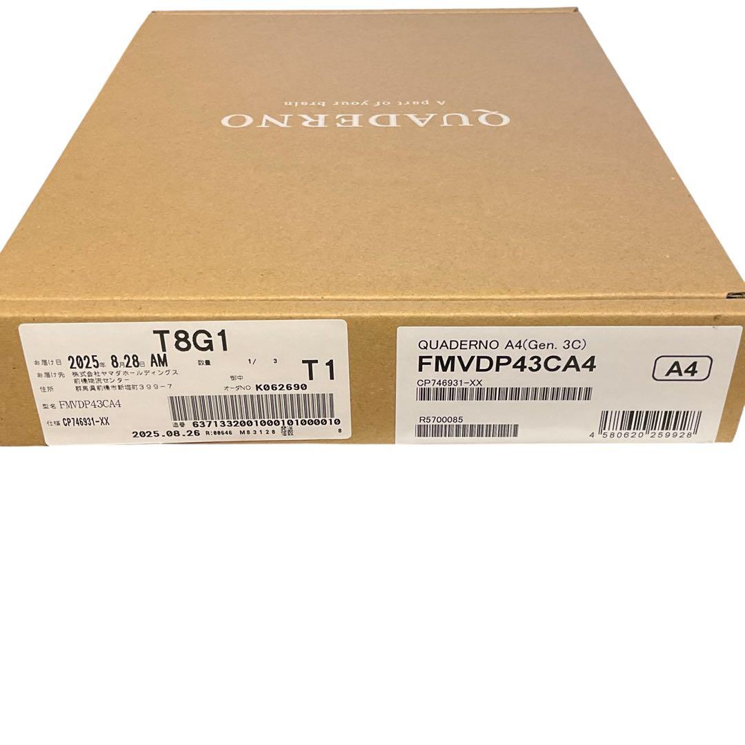 【2025年9月購入(数回使用)】QUADERNO A4（Gen.3）クアデルノ