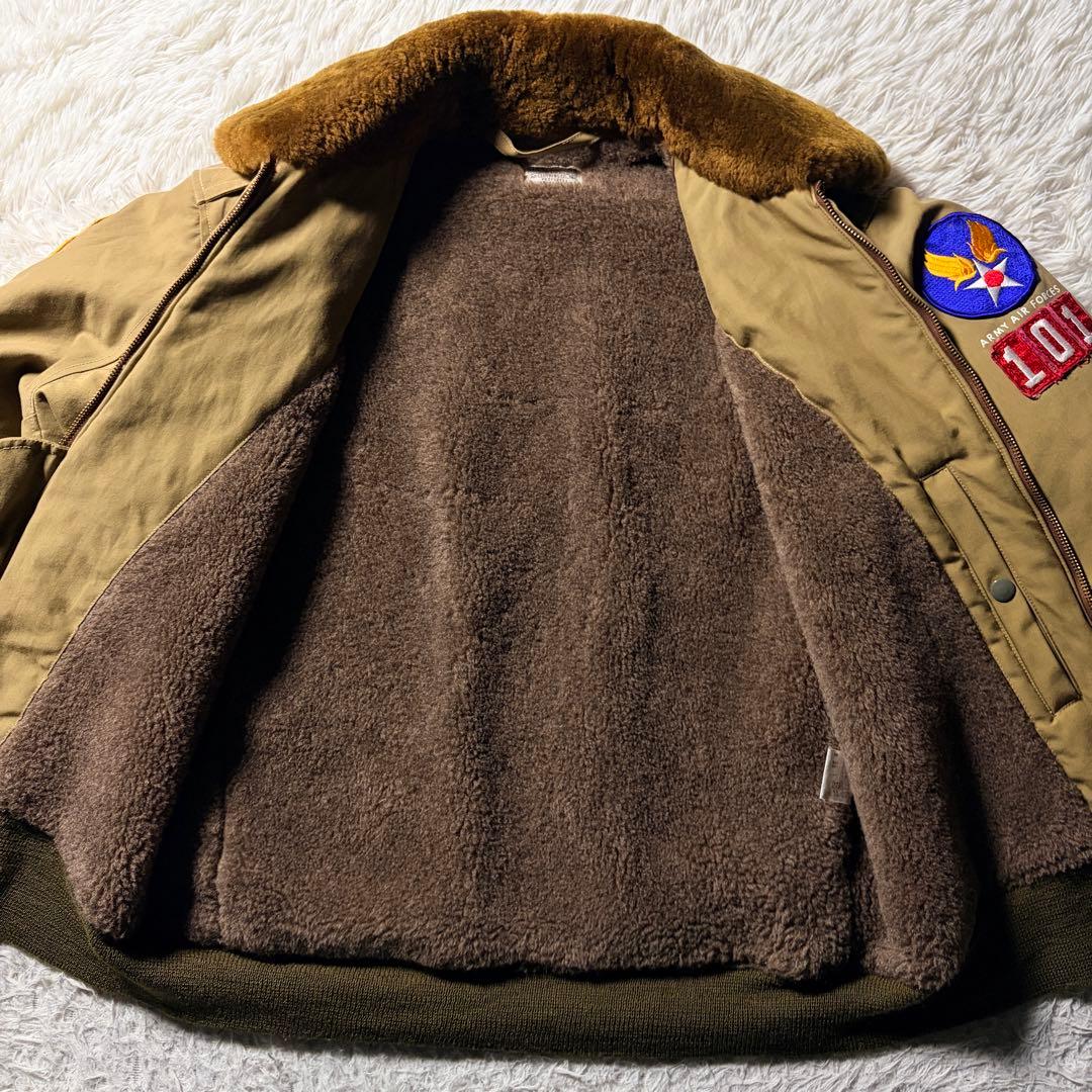 雰囲気抜群■CAB CLOTHING フライトジャケット　B-10 襟ボア　40