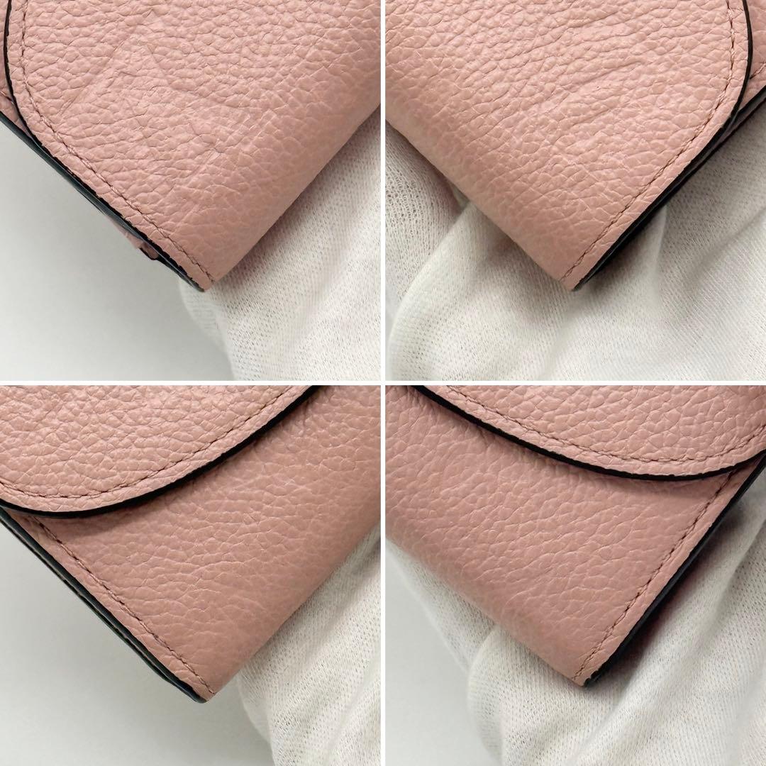 超極美品 近年物✨ルイヴィトン アンプラント ポルトモネロザリ 折り財布 ピンク