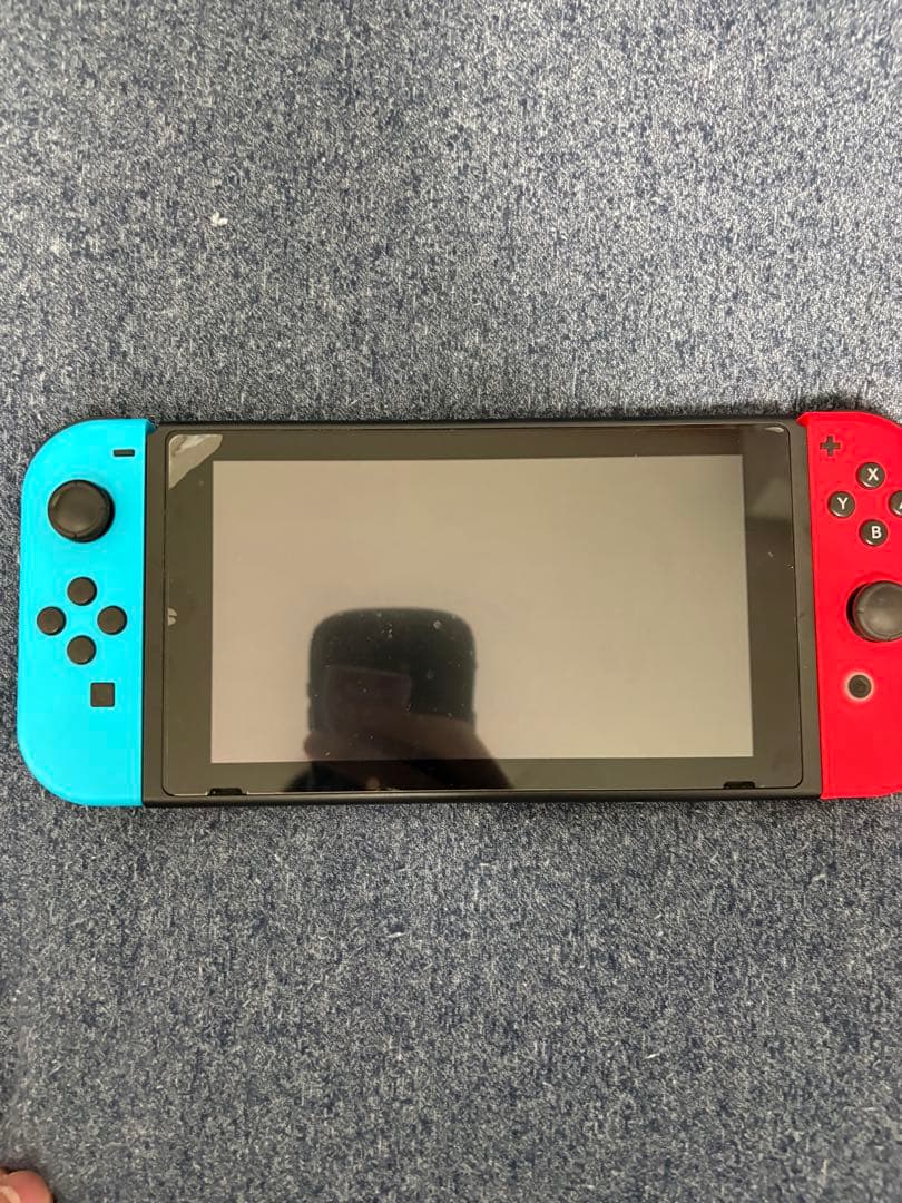 【ケース付き】(付属品全有) Nintendo Switch本体 青赤ジョイコン
