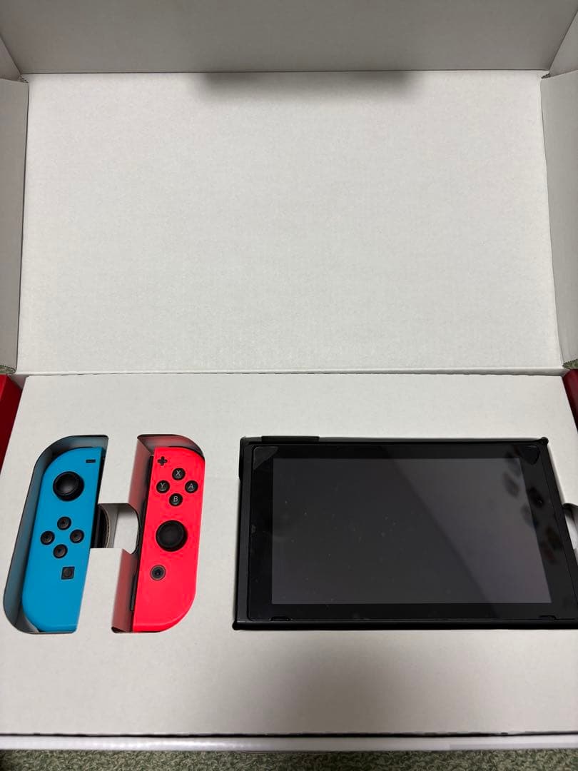 【ケース付き】(付属品全有) Nintendo Switch本体 青赤ジョイコン