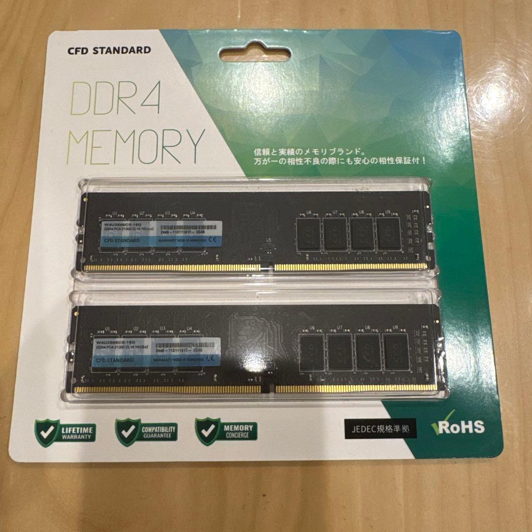 CFD DDR4 メモリ W4U3200CS-16G 16GBx2