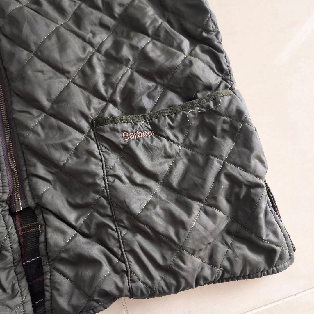 Barbour　バブアー　リバーシブル　チェック　キルティングベスト