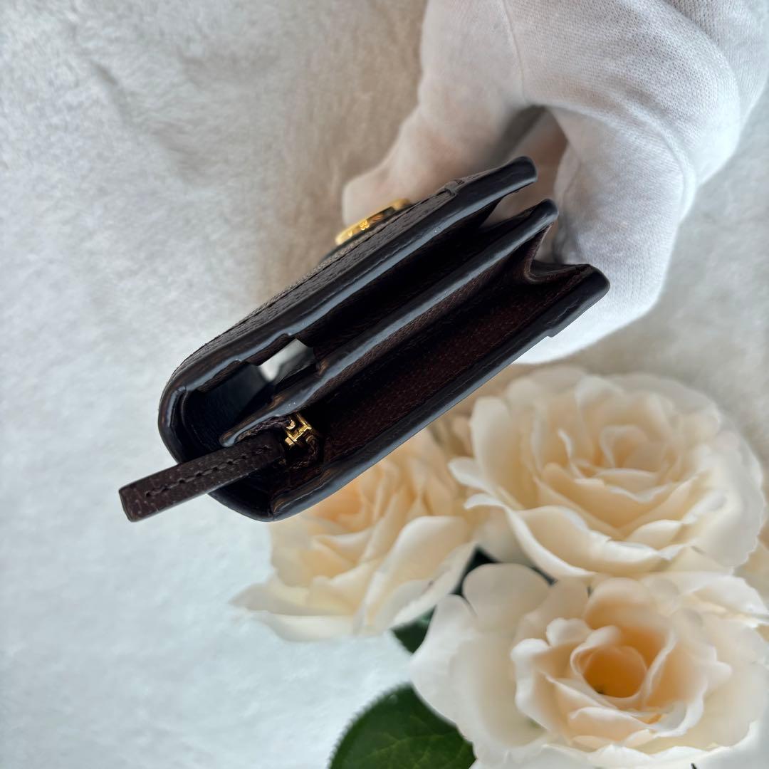 GUCCI グッチ　二つ折り財布 オフィディア GGスプリーム シェリーライン