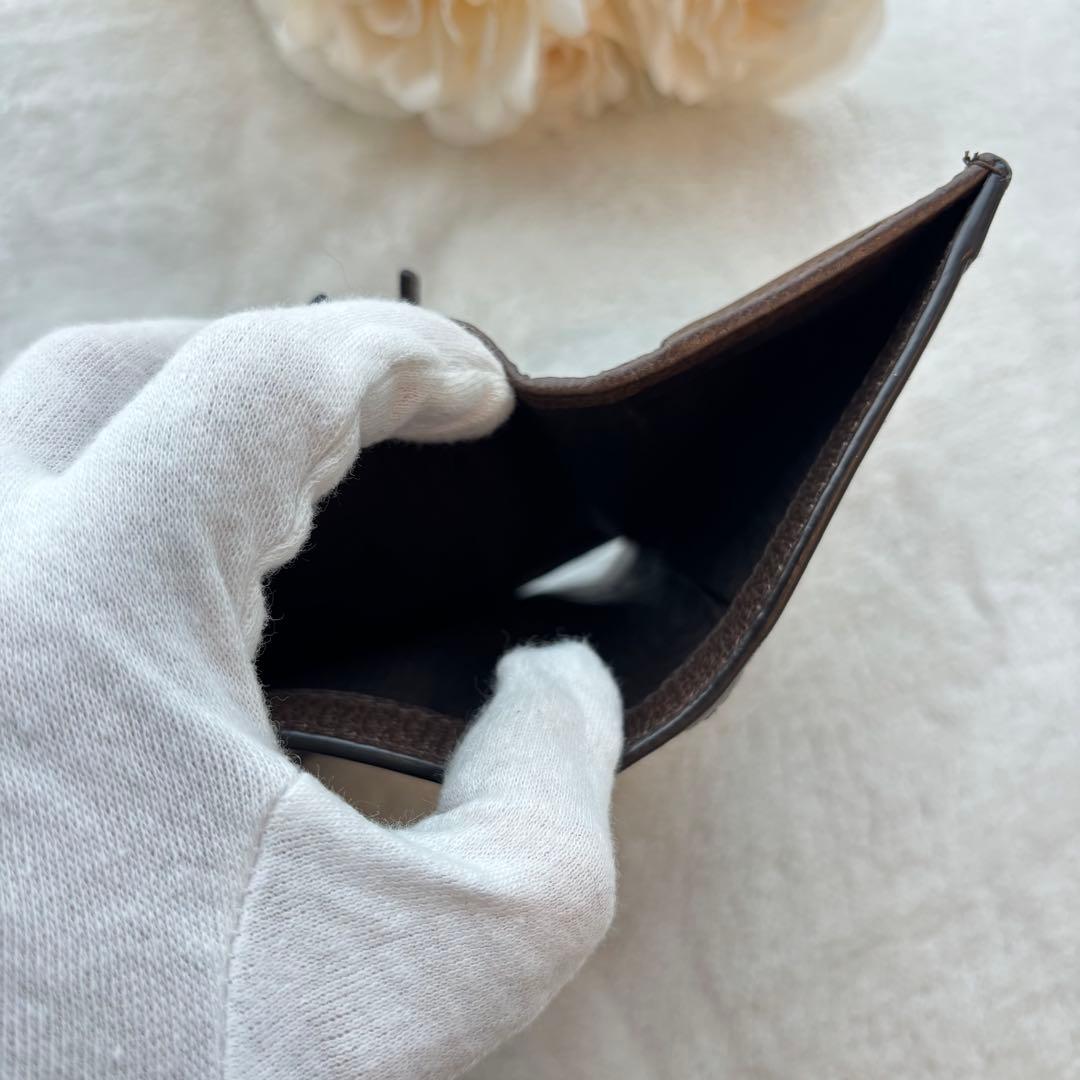 GUCCI グッチ　二つ折り財布 オフィディア GGスプリーム シェリーライン