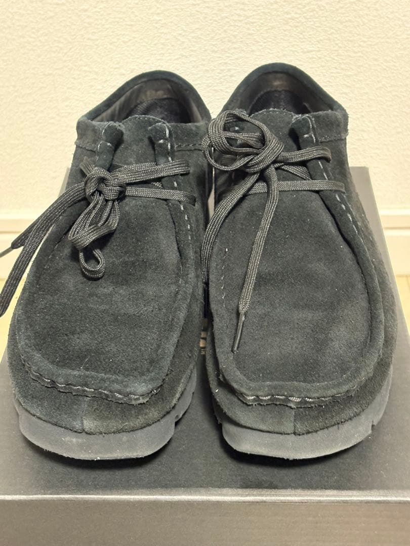 ClarksワラビーGORE-TEX 黒スエード UK7 25.0