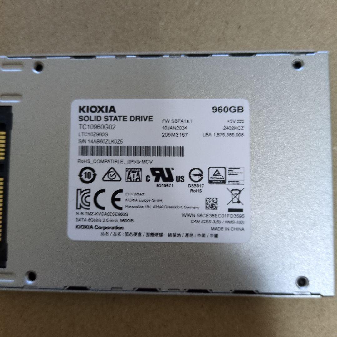 SATA SSD 960GB　KIOXIA EXCERIA