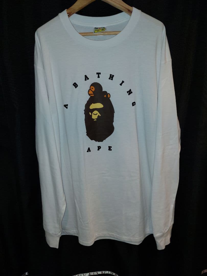 A BATHING APE ホワイト ロン T