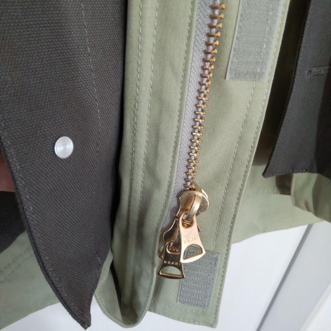 sacai グレー ポケット付きジャケット