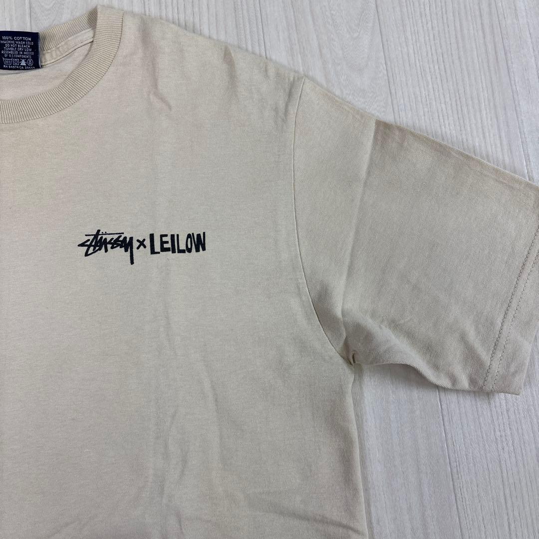 Stussy LEILOWハワイアンプリント Tシャツ ベージュ　オールド