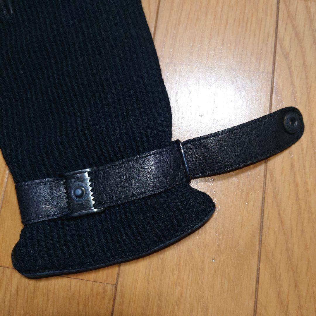 美品 ARMANI COLLEZIONI カシミヤ ラムレザー 手袋 アルマーニ
