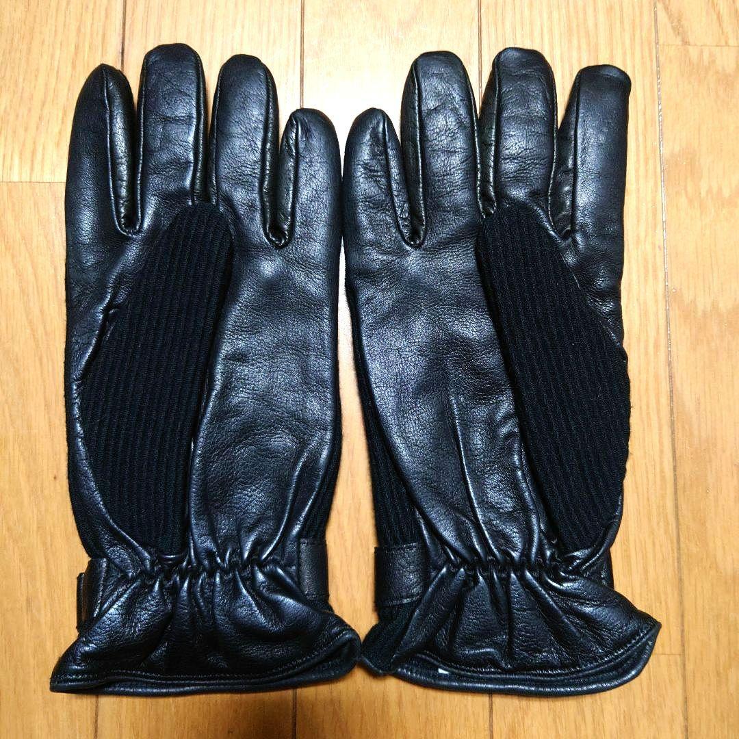 美品 ARMANI COLLEZIONI カシミヤ ラムレザー 手袋 アルマーニ