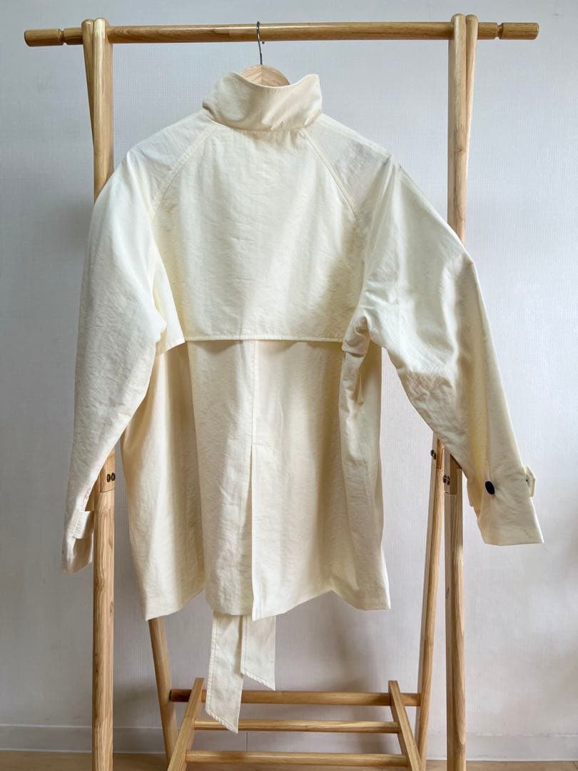 新品 TODAYFUL * Spring Short Trench エクリュ白
