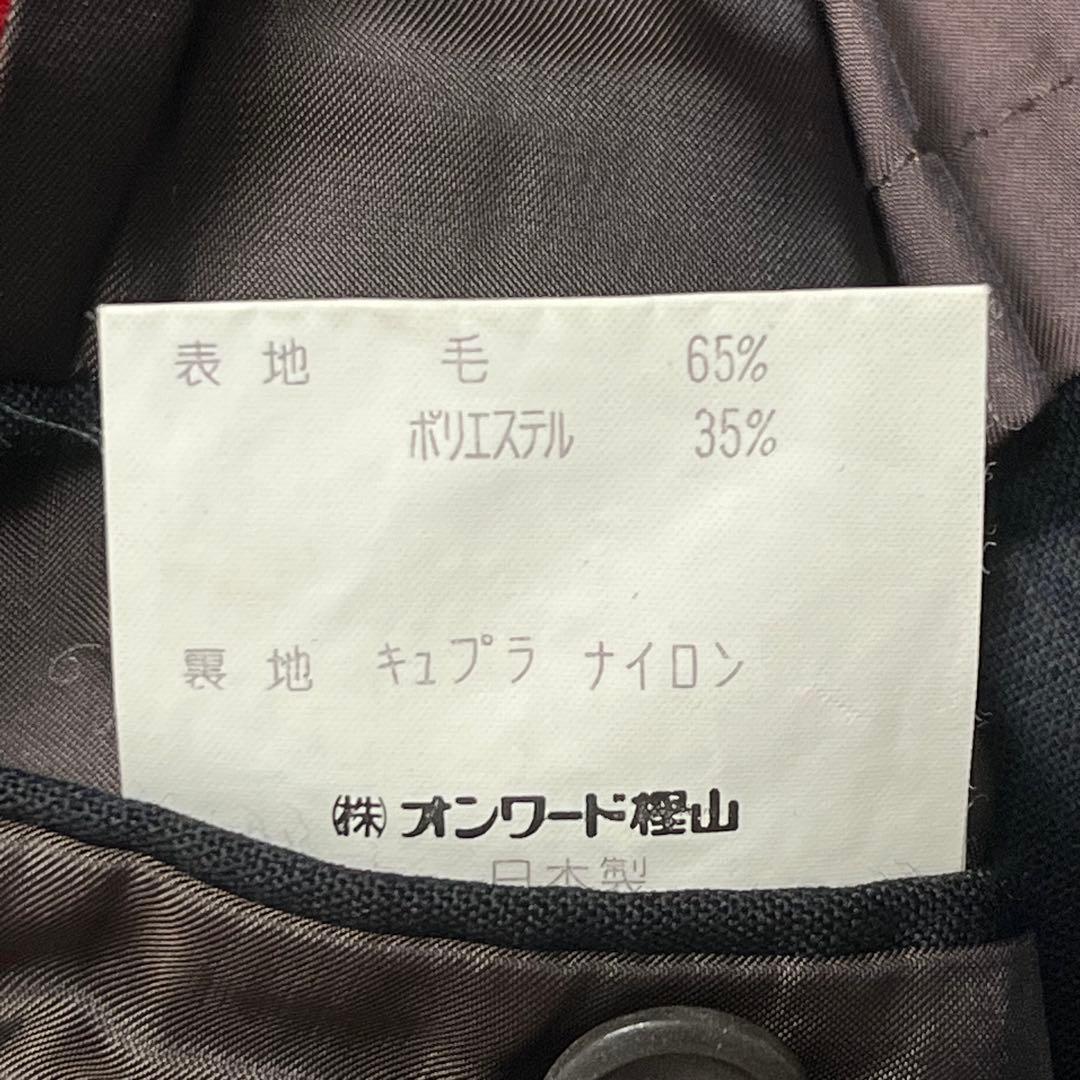 ジェイプレス｜美品 タータンチェック 3B段返りテーラードジャケット ブラウン