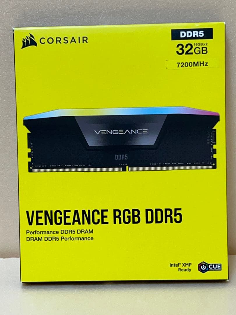 メモリー CORSAIR DDR5 32GB(16GBx2) 7200MHz XMP