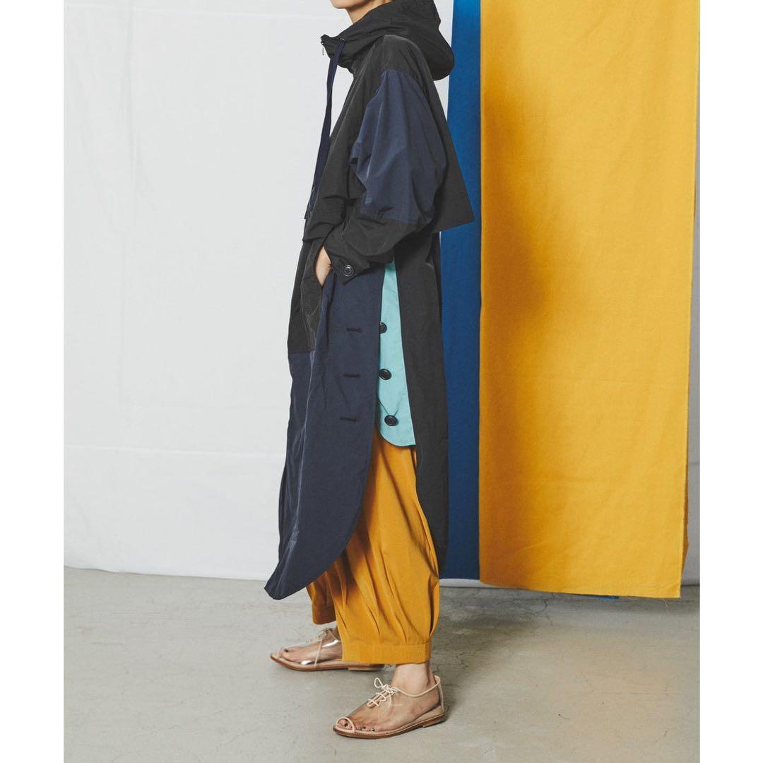 HeRIN.CYE 撥水マウンテンロングコート　ネイビー