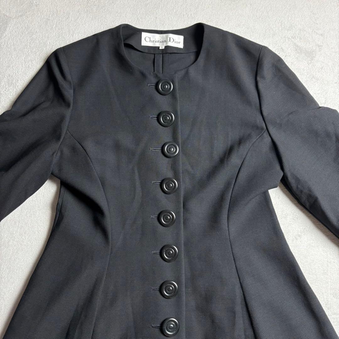 Christian Dior フレアワンピース　ブラック