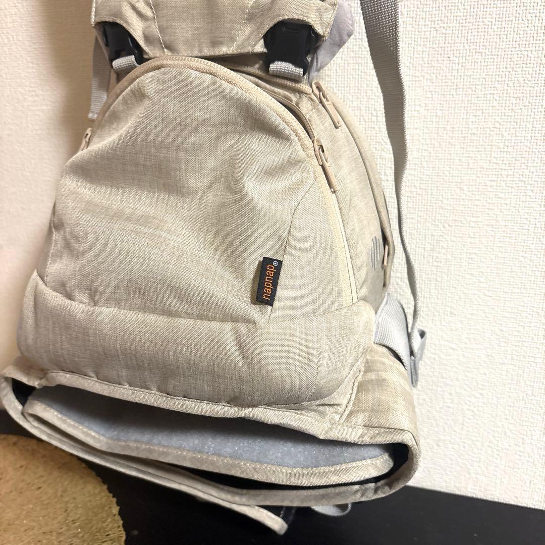napnap tran ヒップシート ダブルショルダー シープベージュエア