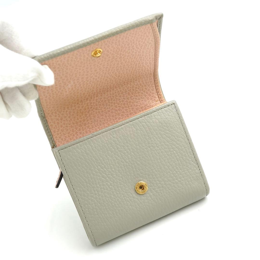 ✨新品未使用・箱付き✨　GUCCI ミニ財布　マーモント　バイカラー　GGロゴ