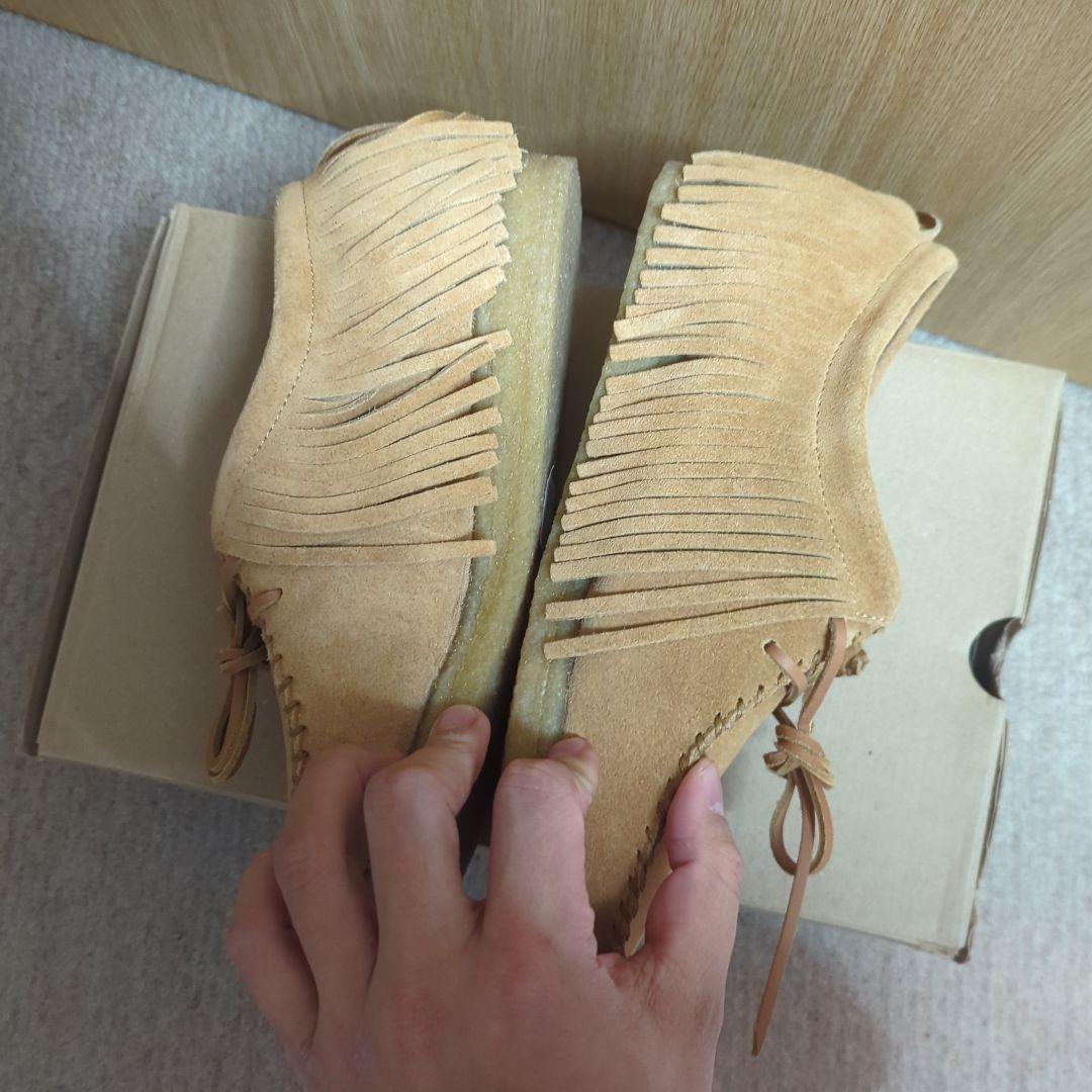 Clarks INSCRIRE コラボ　Wallabeeフリンジ　UK8 1/2