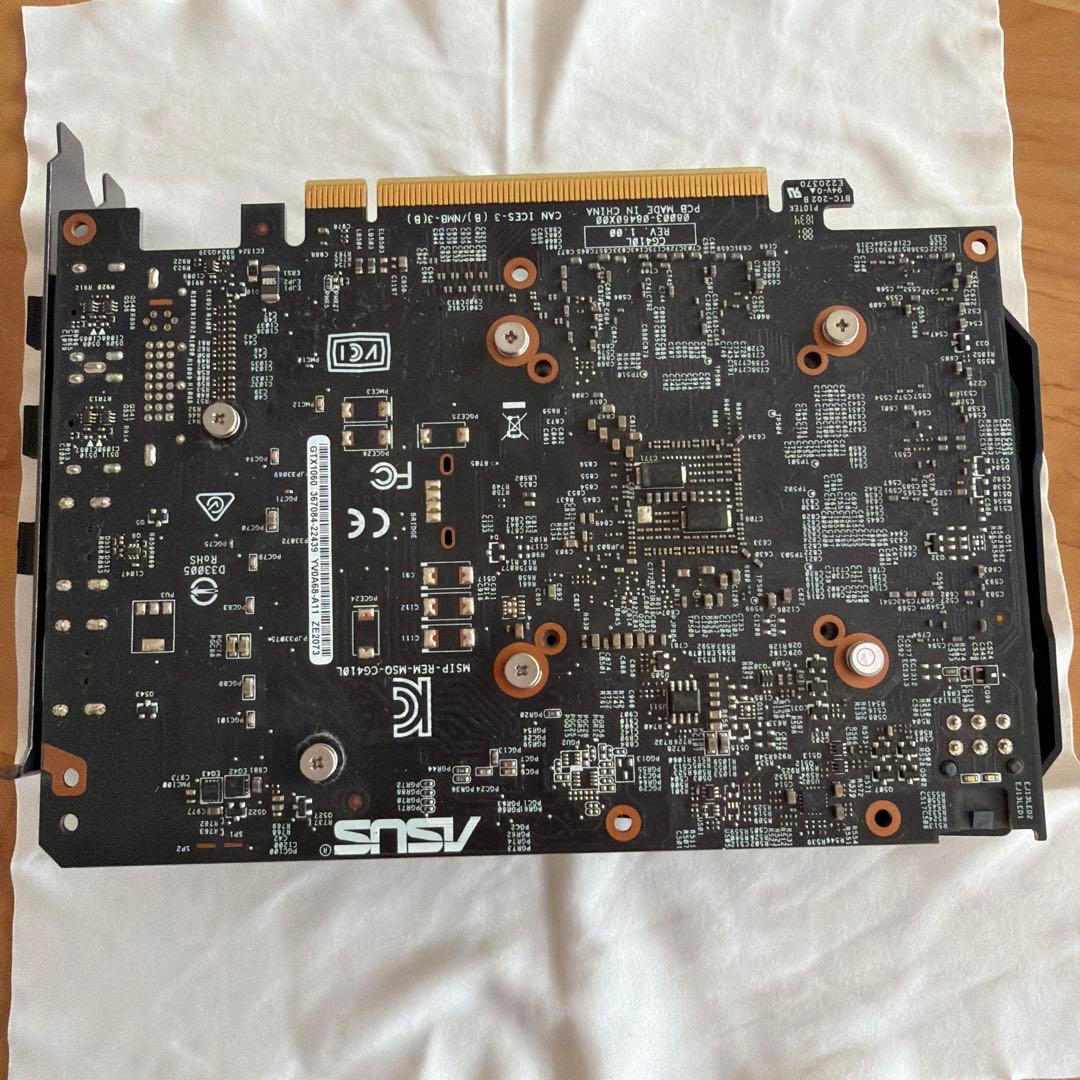 【動作品】ASUS GeForce GTX 1060 6GB