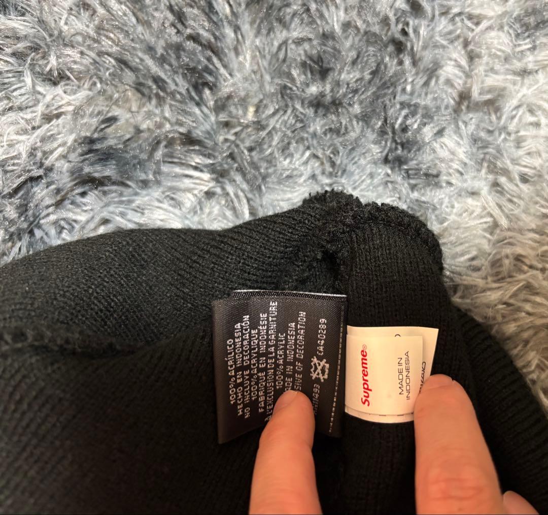帽子 Supreme New Era Old English Beanie black
