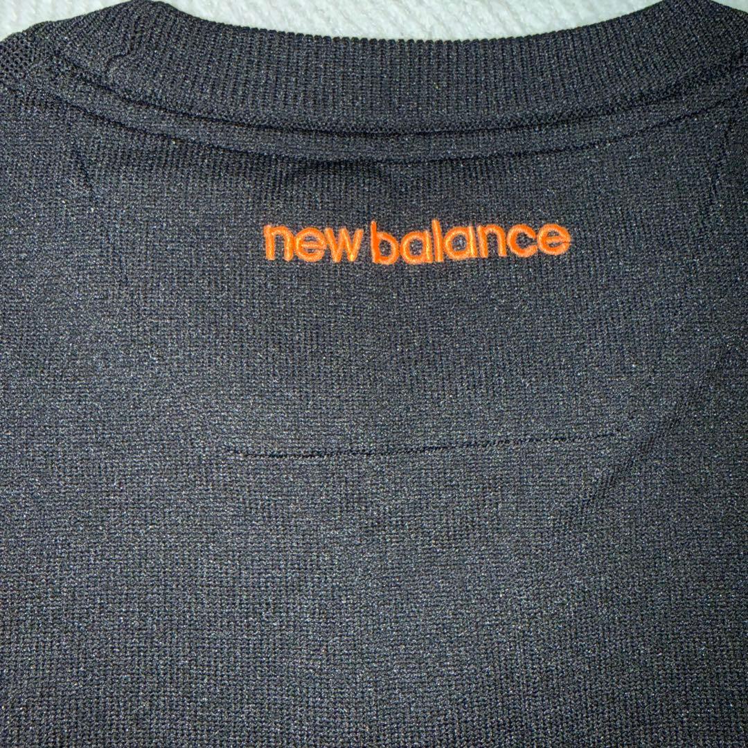 new balance ゴルフ セーター 黒/オレンジ