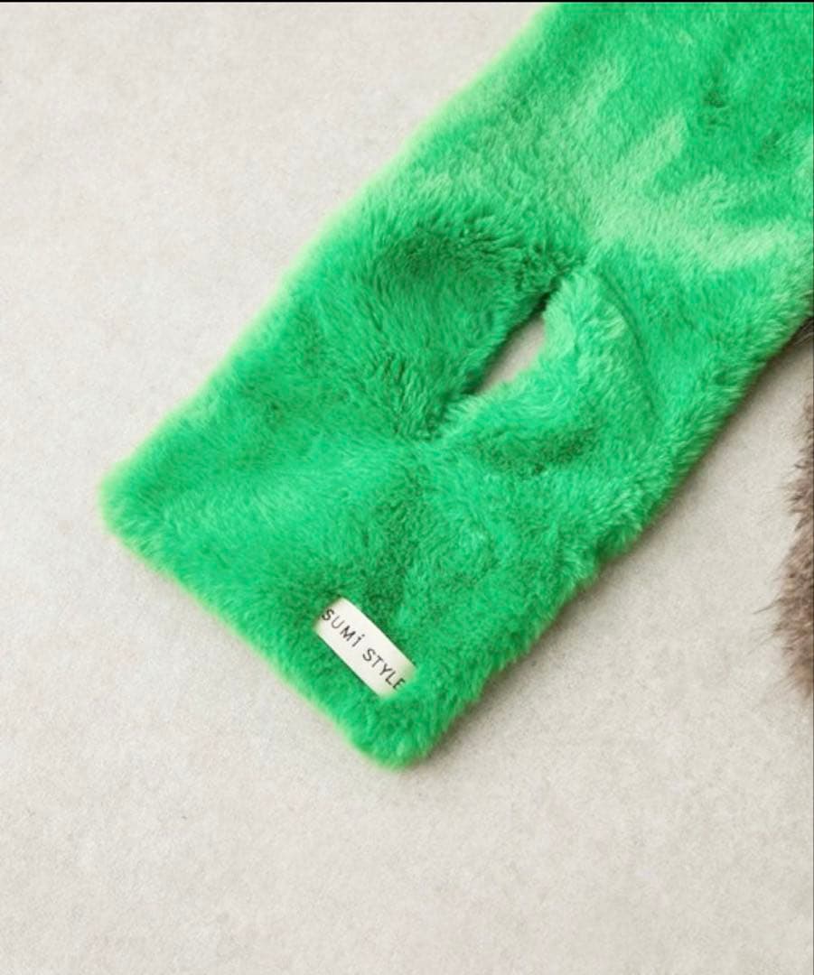 新品未使用ear PAPILLONNER フェイクカシミヤマフラー