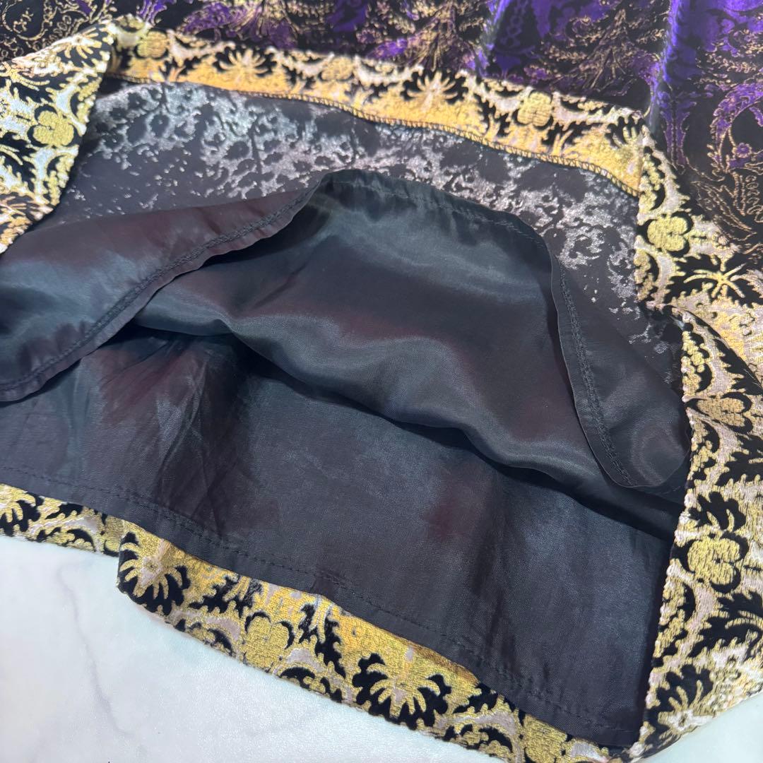 ✨美品✨エトロ シルク100% 膝丈 ワンピース 総柄 40 イタリア製
