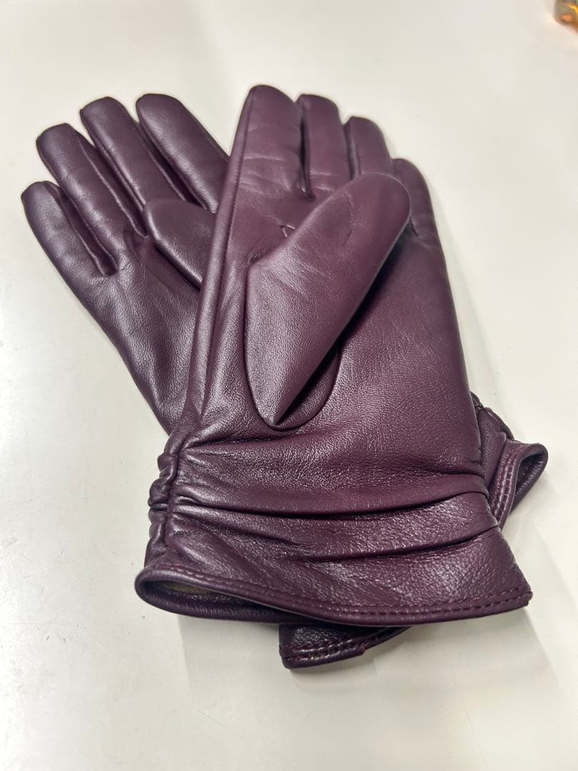 Sheep Leather Minimal Gloves/ワイン/サイズ2