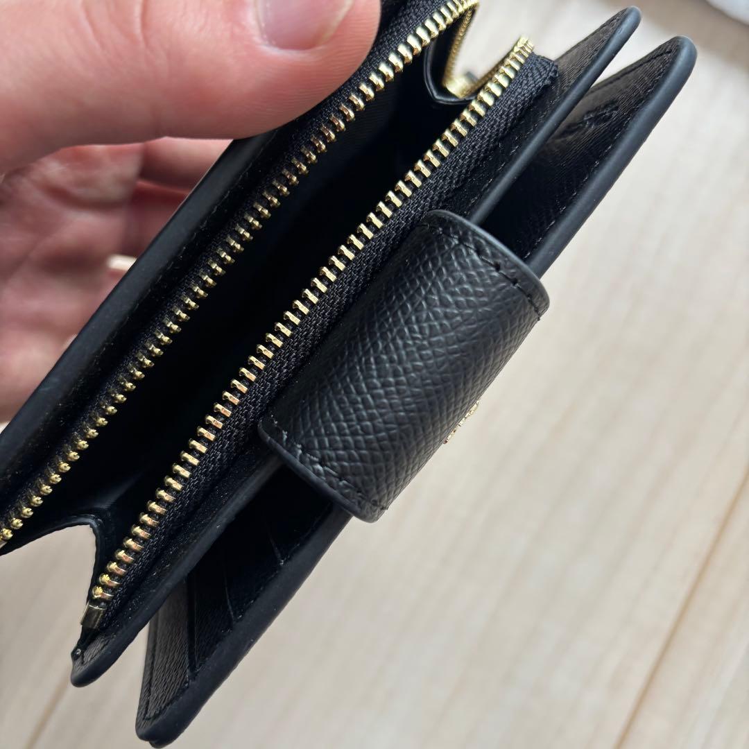 COACH コーチ　二つ折り財布　ブラック
