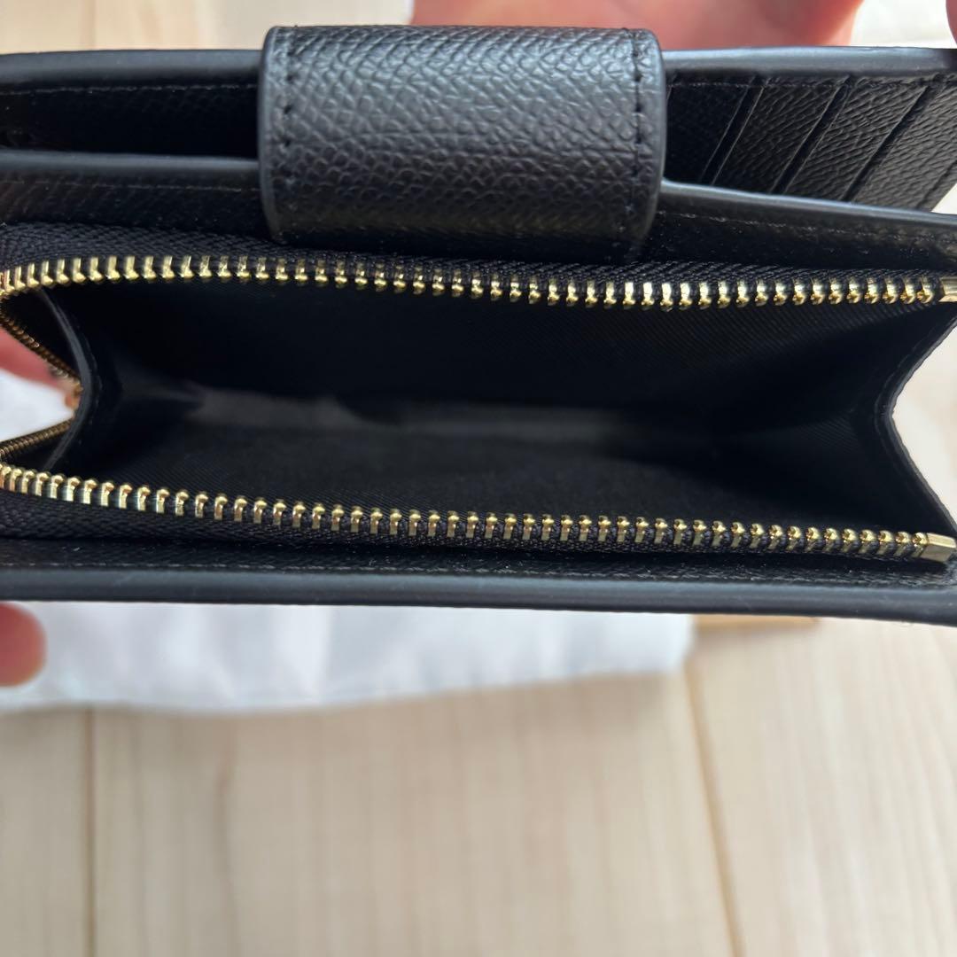 COACH コーチ　二つ折り財布　ブラック