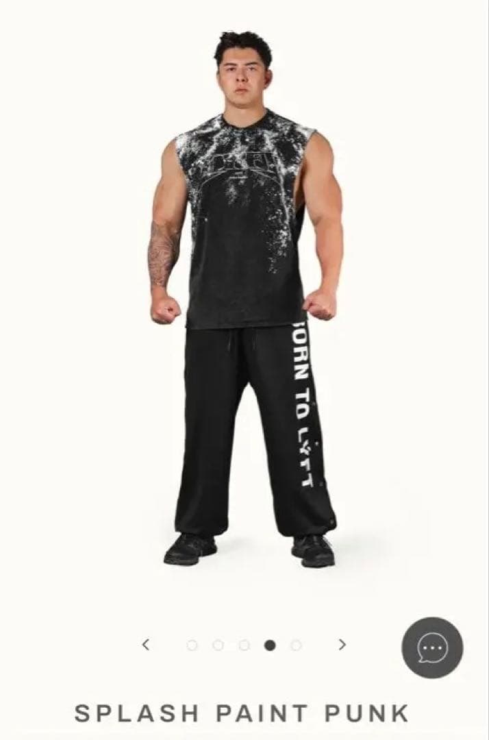 トップス LYFT SPLASH PAINT PUNK LOGO TANKTOP
