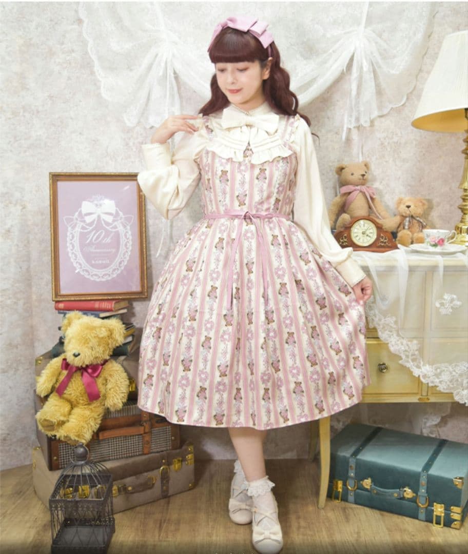 青木美沙子×アクシーズファムKawaiiコラボ　くまちゃんジャンスカロリィタ